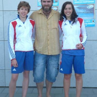DAvid et ses nageuses