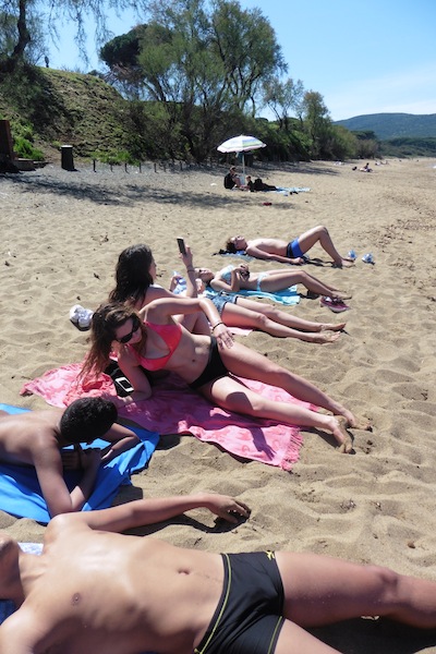 à la plage