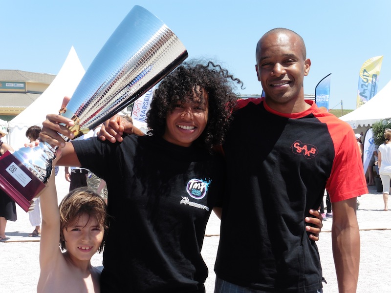 Fred et Mérédith la championne