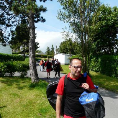 départ Camping