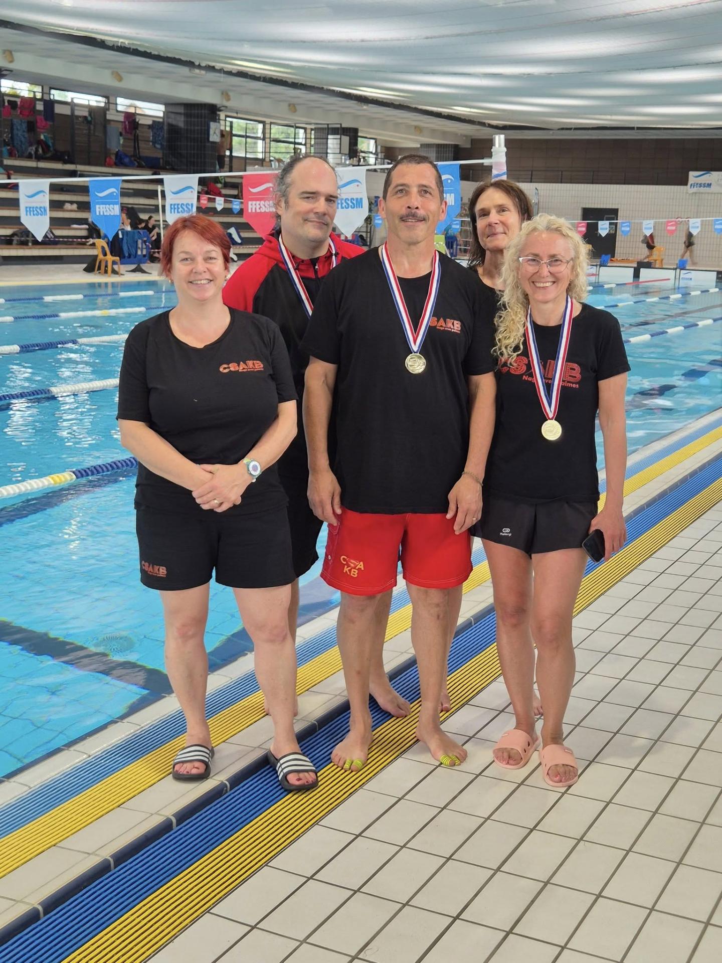 Equipe csakb aux france piscine